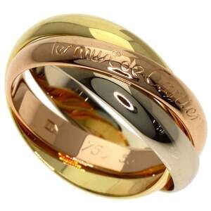 CARTIER 18k Gold Trinity Ring #50